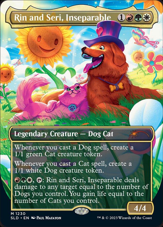 mtg rin and seri commander deck EDH | Cat Dog Tribal Deck Reverse Type Rin and Seri, Inseparable |