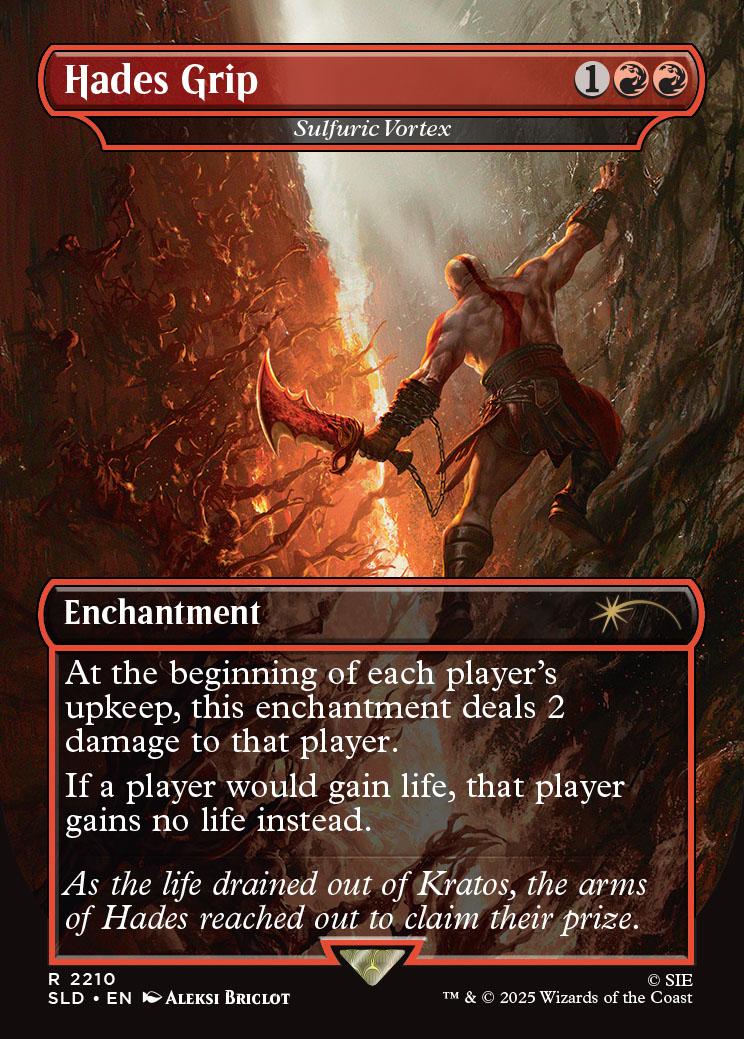 hades mtg card - 6-038R The fonts open sourced and or properly commercially licensed Sulfuric Vortex (#2210) (borderless)