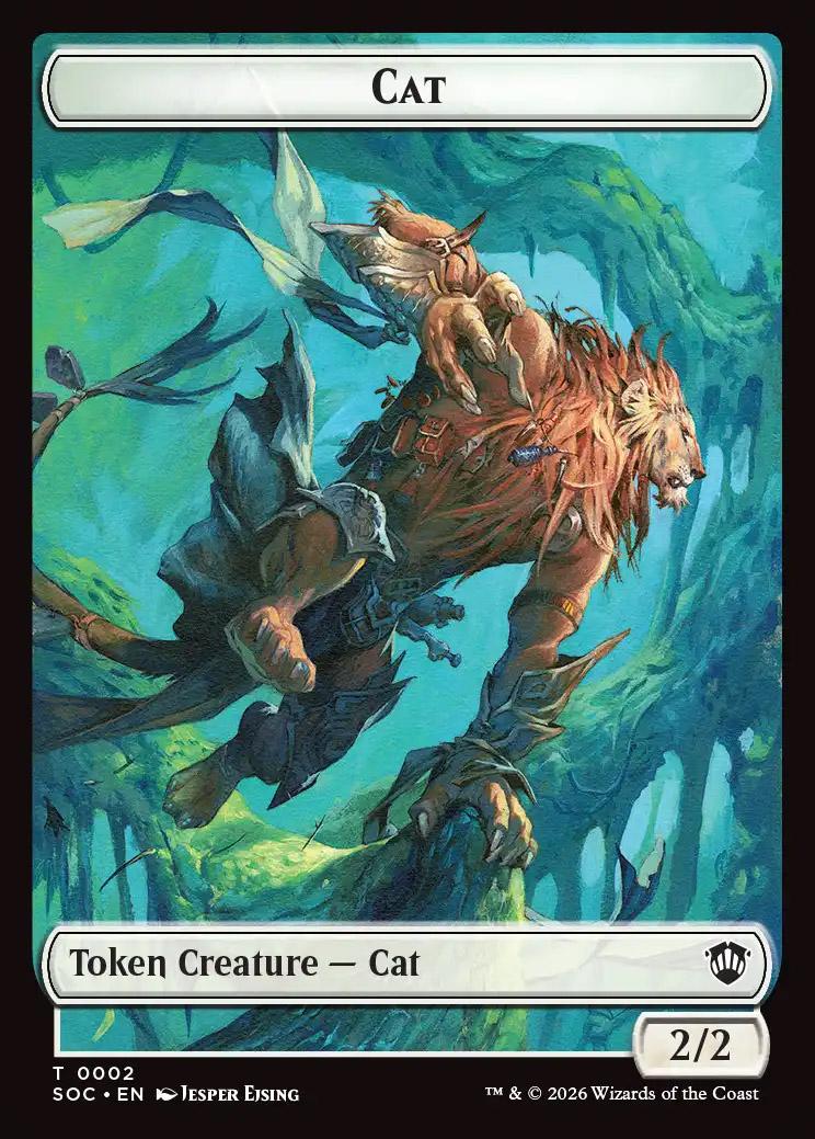 Secrets of Strixhaven Commander Decks Foil: Cat Token (0002)