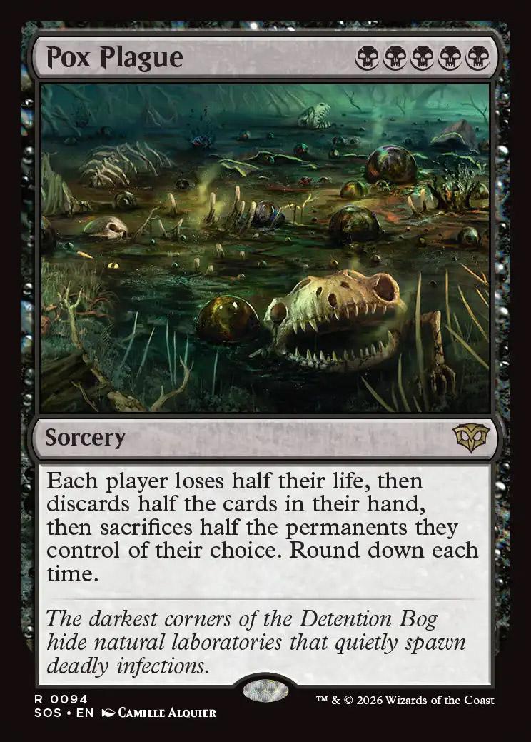 その他 Sorcery TCG The Black Plague foil Secrets of Strixhaven Foil: Pox Plague