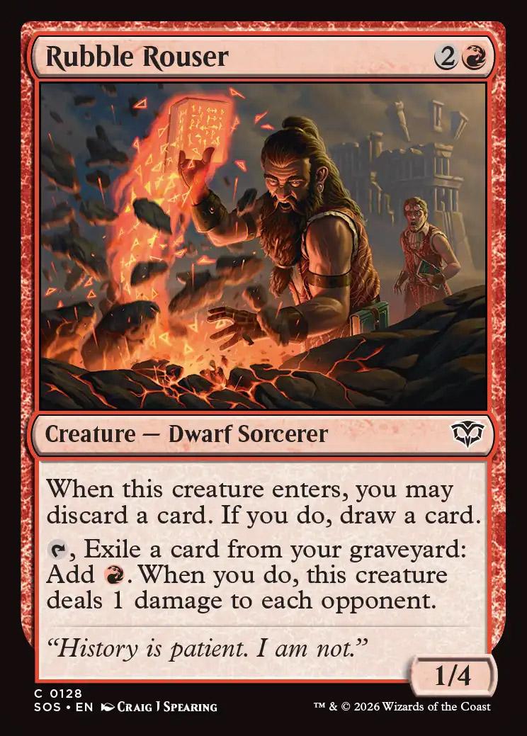 Rumble Rouser Secrets of Strixhaven: Rubble Rouser