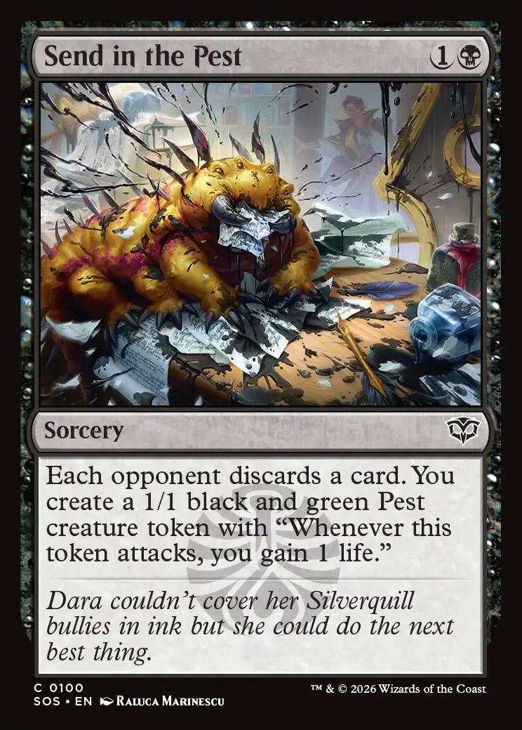 mtg pest cards Blech, Loafing (Borderless) [SOS Trample Whenever you gain life What cards go best with