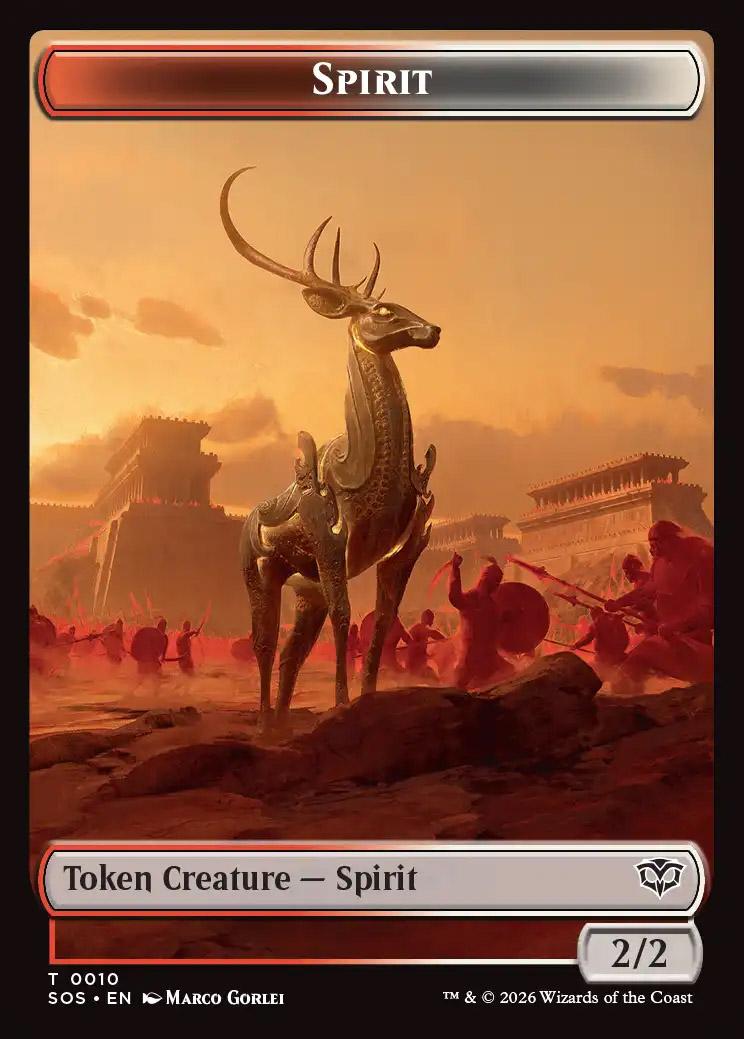 Secrets of Strixhaven Foil: Spirit Token (0010)