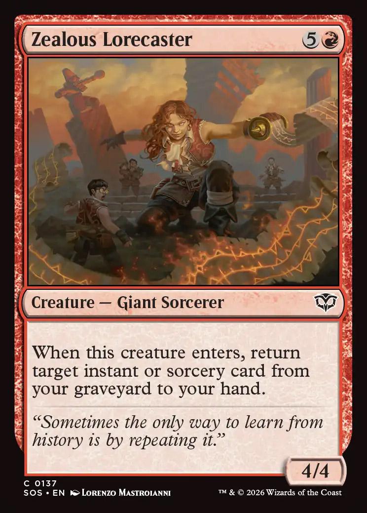 Secrets of Strixhaven: Zealous Lorecaster