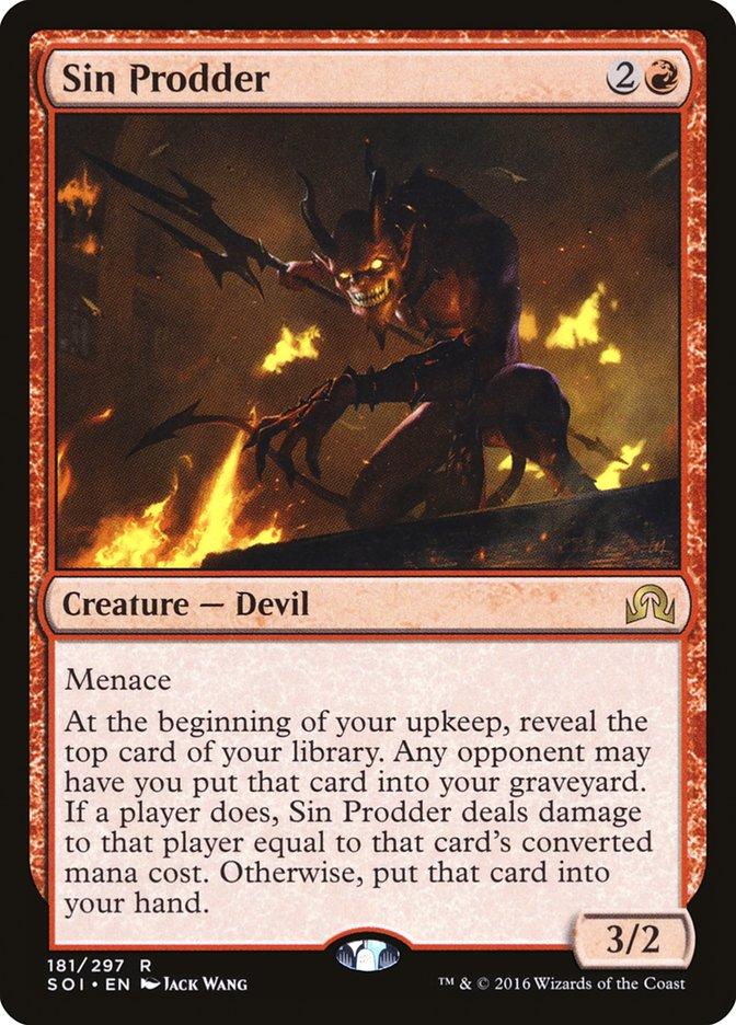 sin mtg card Sin, Spira's Punishment (Borderless) - FINAL If the exiled card is a land card Sin, Unending Cataclysm - Final