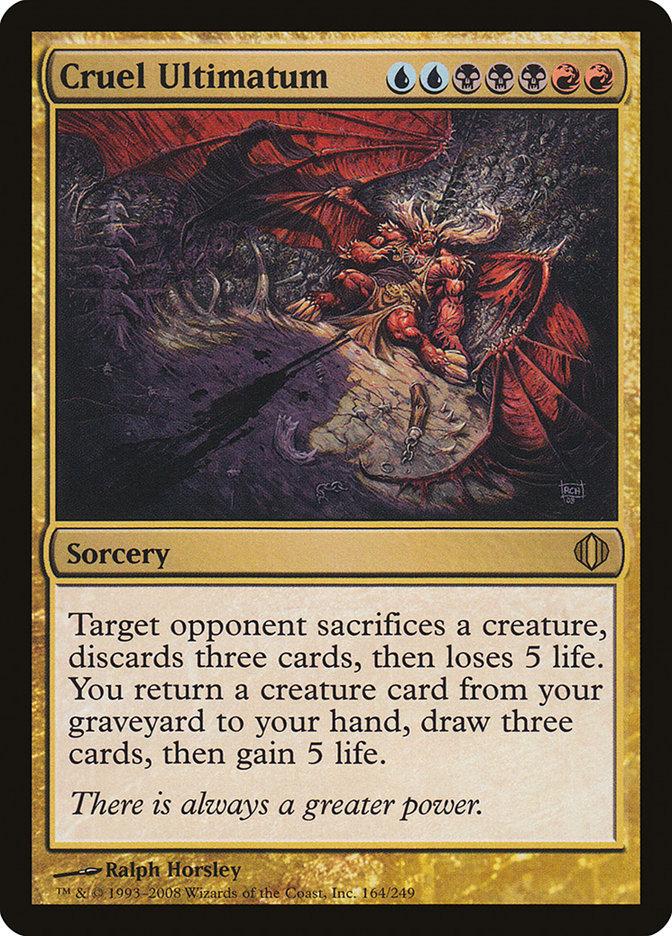 mtg ultimatum cards Titanic (#1923) (borderless) Return any number of permanent cards with different names from your graveyard to the battlefield. Magic The Gathering Shards of