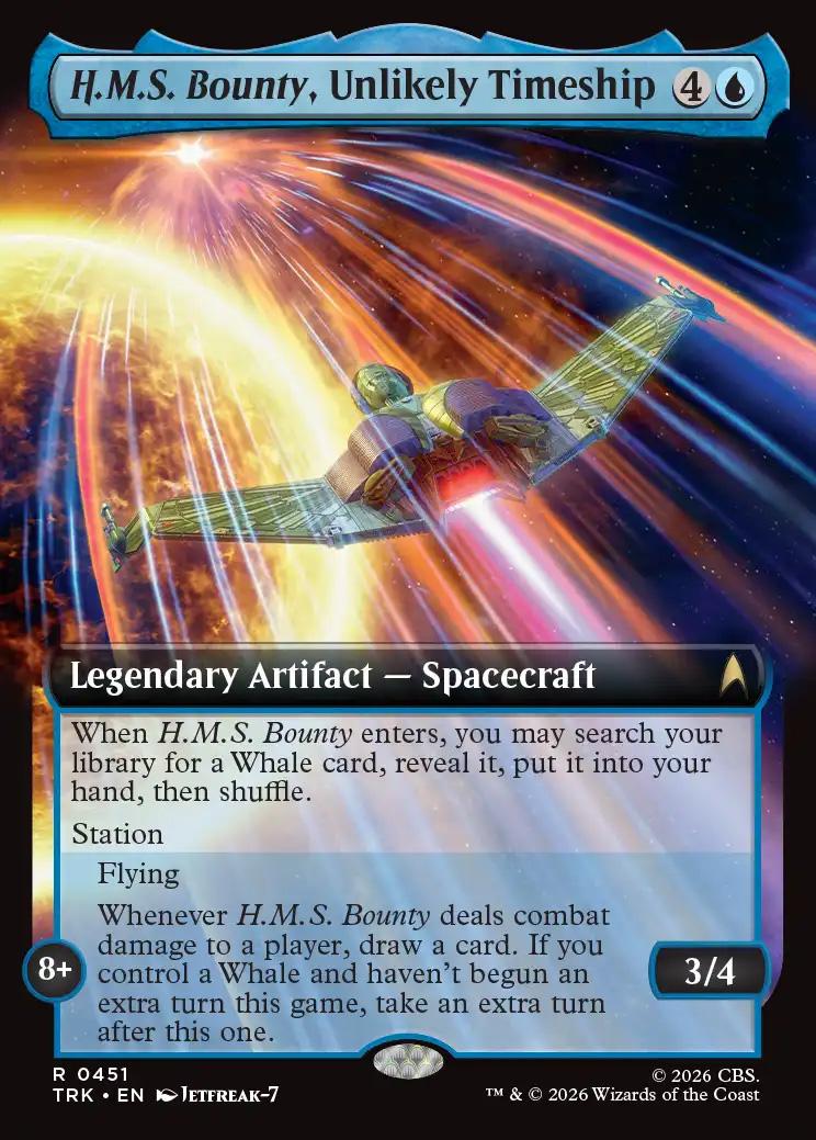 Extendas Card Star Trek Variants: H.M.S. Bounty, Unlikely Timeship (0451 - Extended Art)
