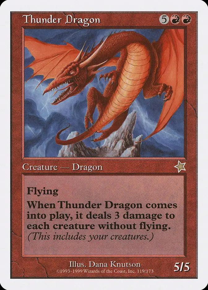 送料込み Thunder Dragon MTG 英語版　スターター1999 Thunder Dragon | Starter 1999 | Card Kingdom