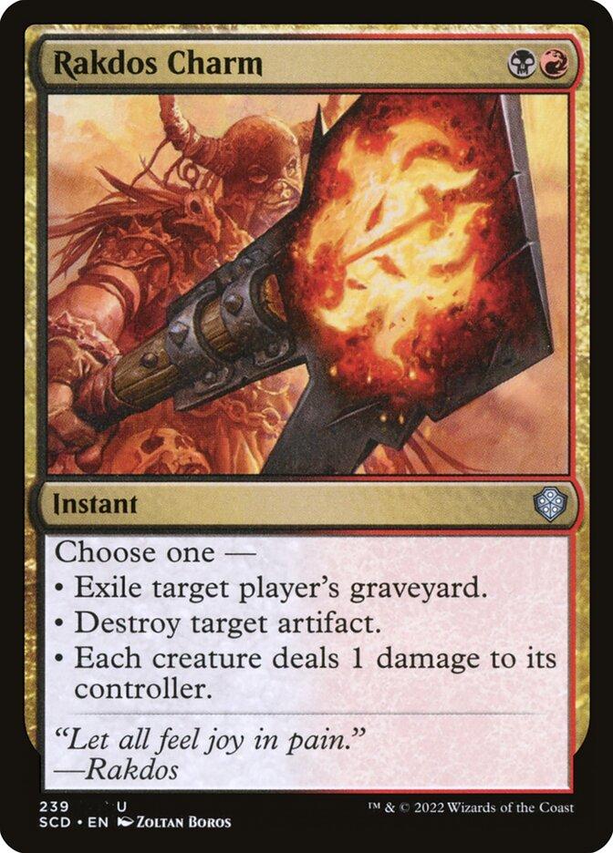 mtg rakdos commander deck Builder Starter Pack Kit Black/Red MANA Lands Artifacts The Gathering Budget Commander: Rakdos, Lord of