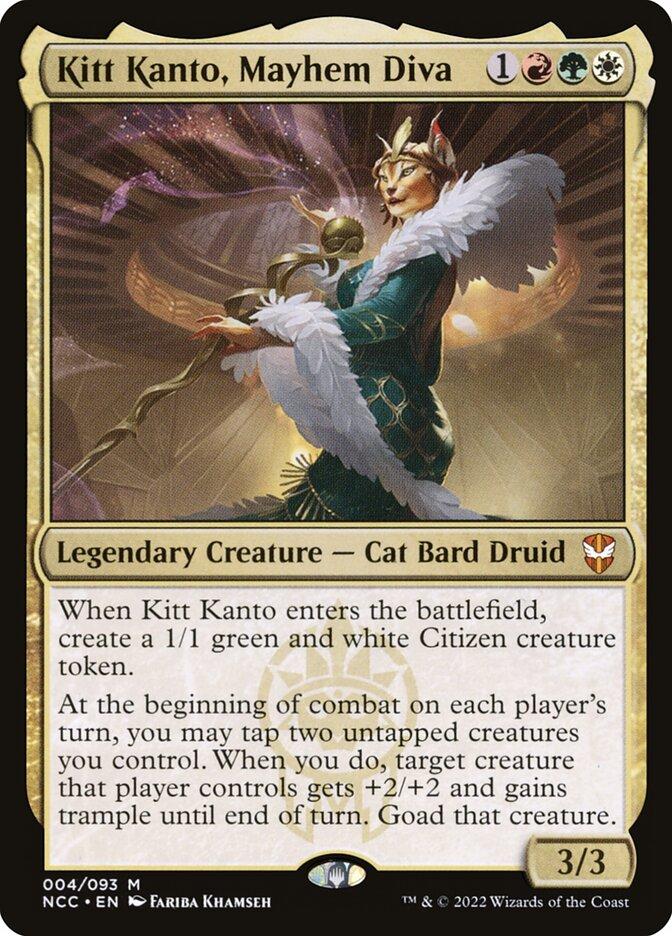 kitt kanto mtg commander deck Kitt Kanto, die Chaos-Diva MTG - Streets of New Capenna Commander #189  (Deutsch)