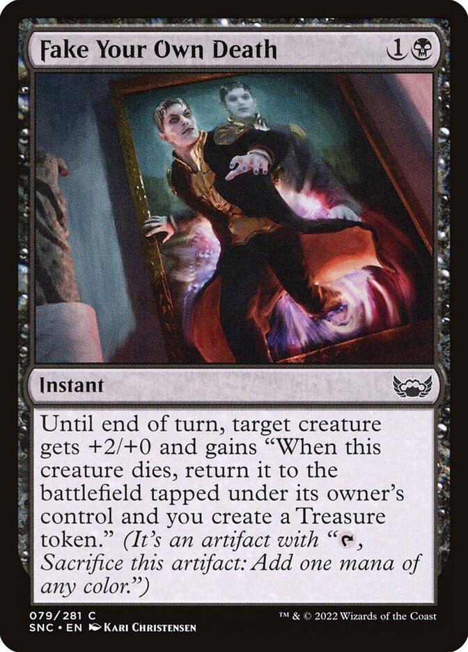 mtg fake card Fake Your Own Death | Streets of New Capenna | Standard