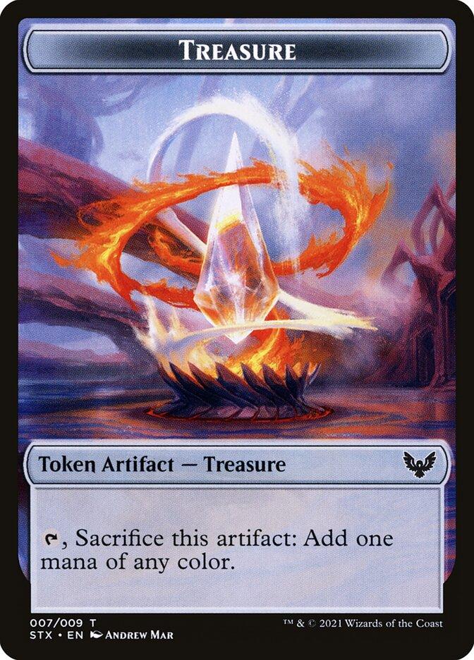 MTG Treasure Token Foil 貴重 Treasure Token | Strixhaven: School of Mages Foil | Pioneer | Card