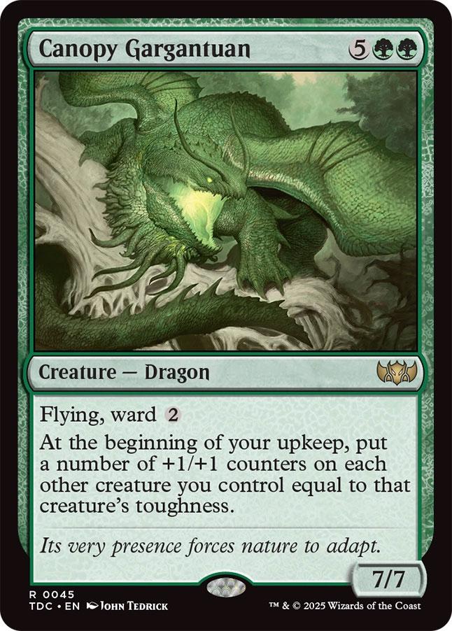 Tarkir: Dragonstorm Commander Decks: Canopy Gargantuan