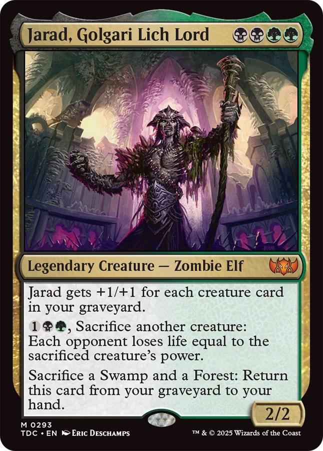 mtg golgari commander deck Jarad, Golgari Lich Lord [Commander 2015] Damaged