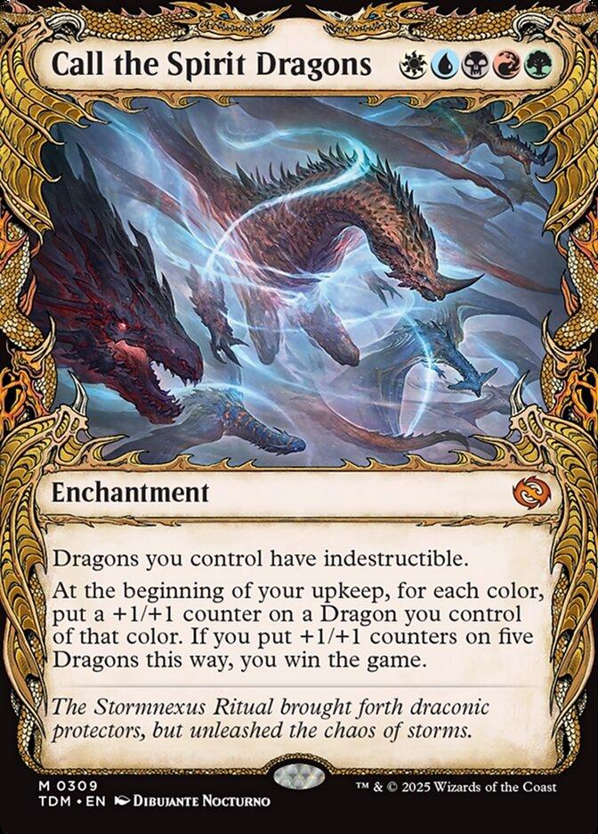 Tarkir: Dragonstorm Variants: Call the Spirit Dragons (0309 - Showcase)