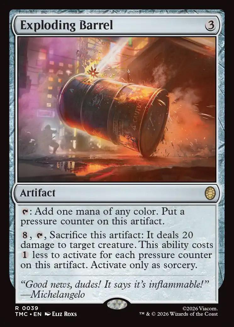 Teenage Mutant Ninja Turtles Eternal-Legal Foil: Exploding Barrel