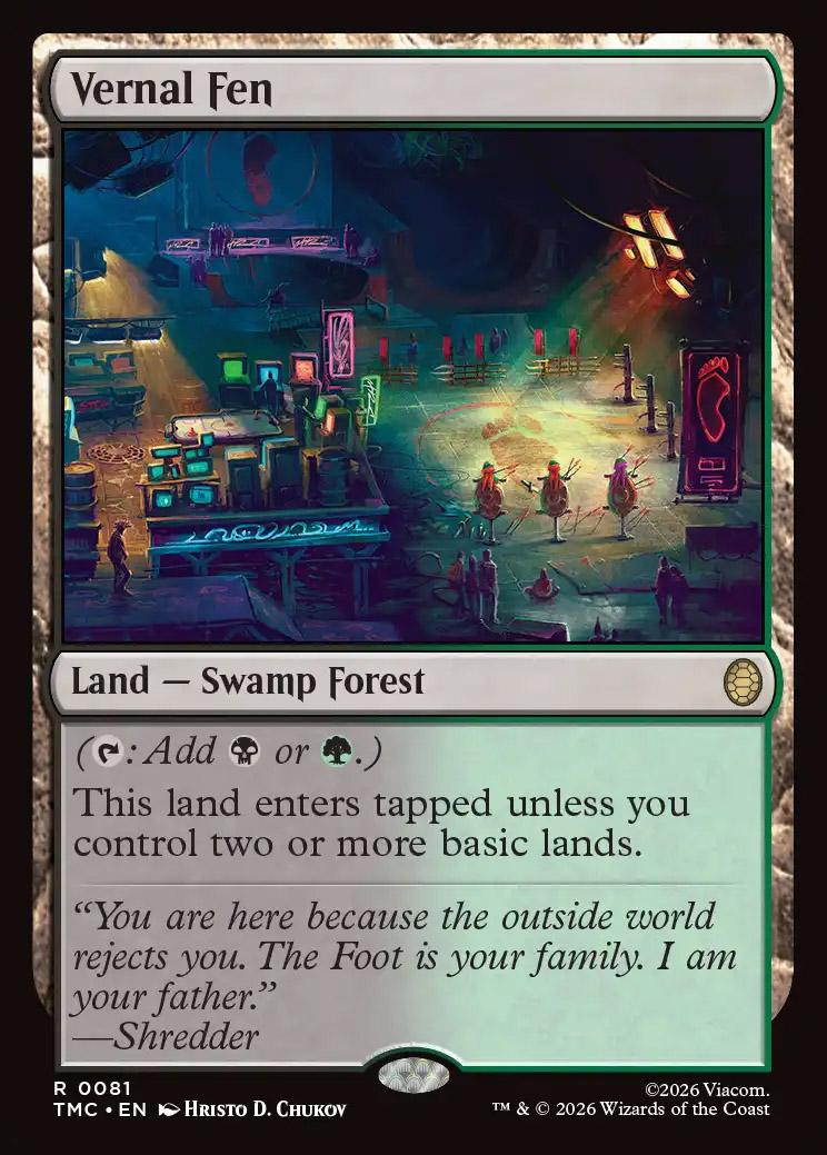 Teenage Mutant Ninja Turtles Eternal-Legal Foil: Vernal Fen (Surge