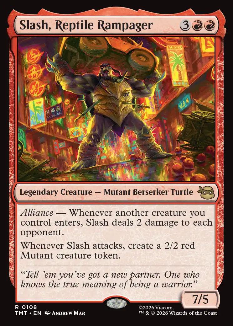 MTG ReFa PER－L1414 Teenage Mutant Ninja Turtles: Slash, Reptile Rampager