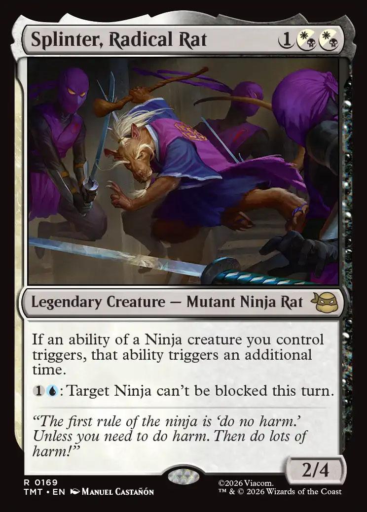 Teenage Mutant Ninja Turtles Foil: Splinter, Radical Rat