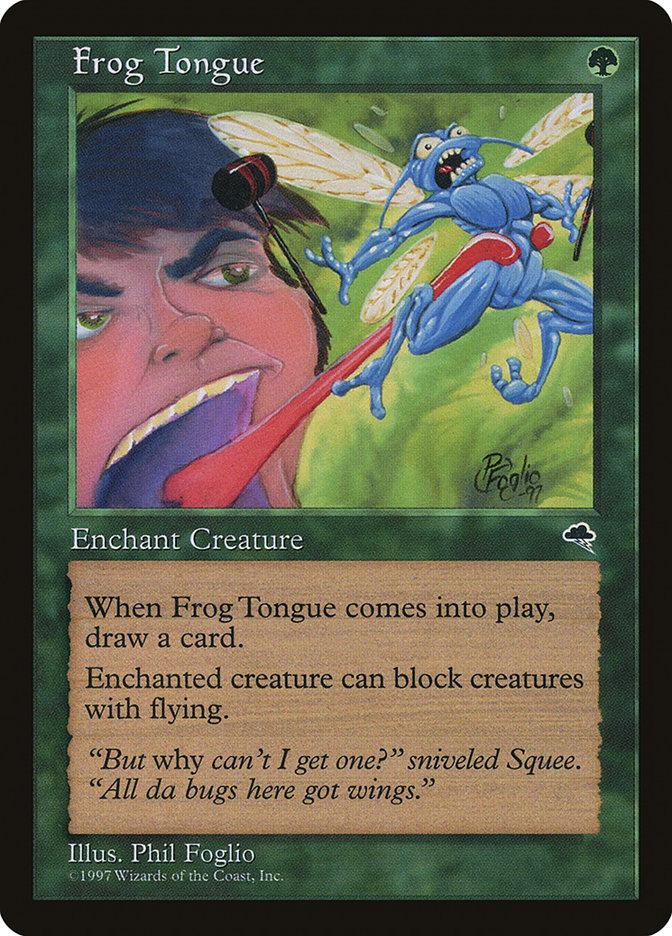 all frog cards mtg Magic The Gathering PROPHECY SPORE green card Psychic Frog gains flying until end of turn Custom Commander Deck ~ Frog