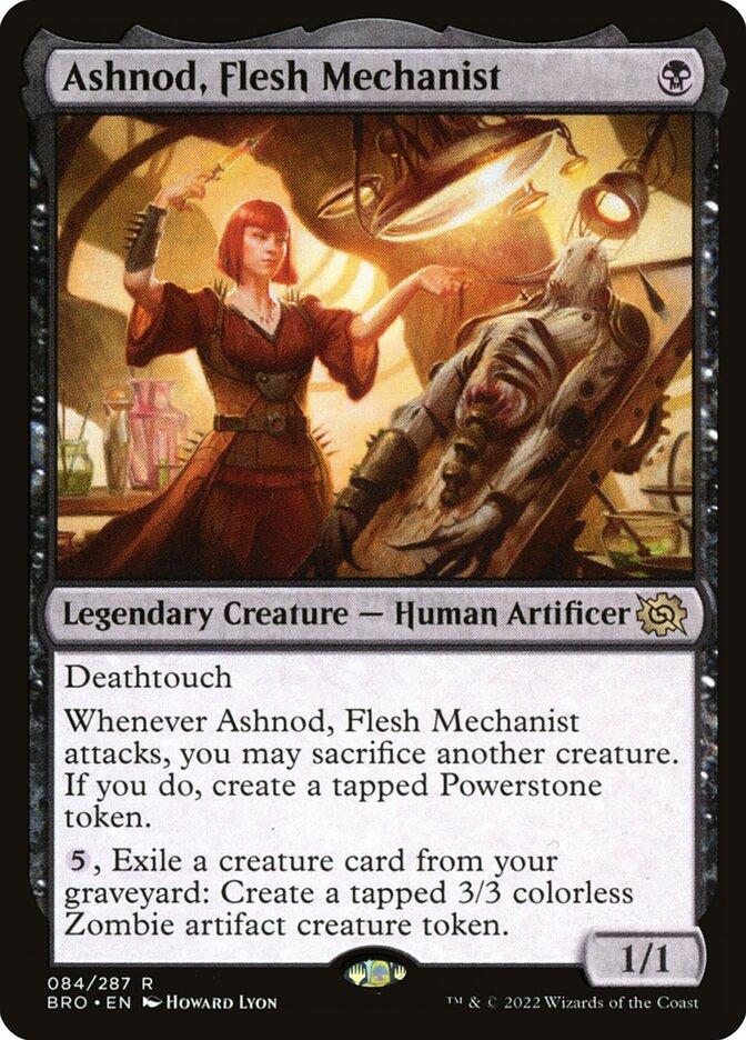 card kingdom flesh and blood MtG The Brothers' War Rare Ashnod, Flesh Mechanist #323 [Extended Art]