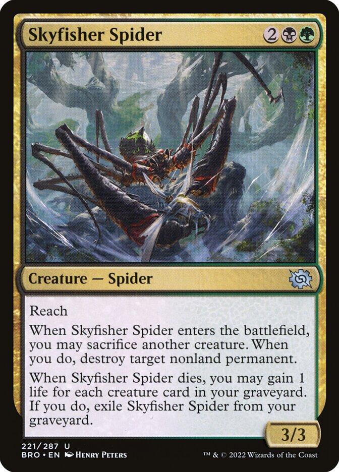 mtg spider cards Pincer [Invasion] Other Spiders you control have riot Skyfisher Spider | The Brothers'