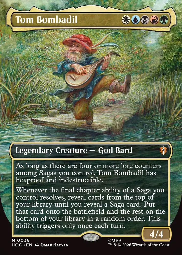 tom bombadil card sleeves LotR SAGA ENCHANTRESS Five-Color Magic MTG Custom Commander Deck Tom Bombadil | The Hobbit