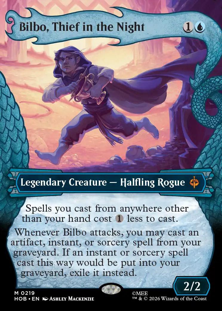 マジックザギャザリング HOB-0219 真夜中の盗人、ビルボ M Bilbo, Thief in the Night | The Hobbit Variants | Card Kingdom