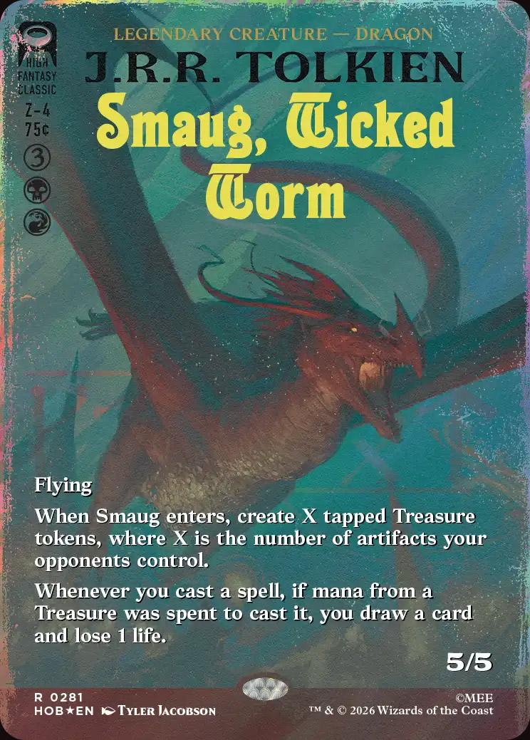 Smaug, Wicked Worm | The Hobbit Variants Foil | Card Kingdom