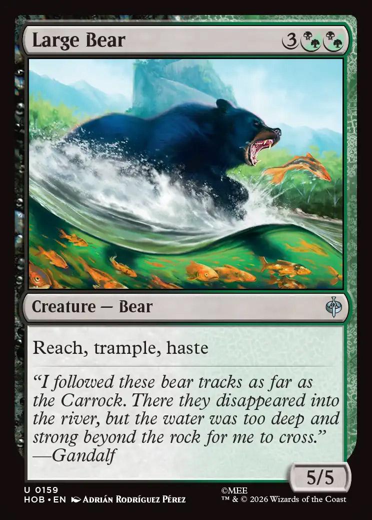 MTG 熊人間/Werebear Foil 英語 4枚 MTG Large Bear | The Hobbit Foil | Card Kingdom