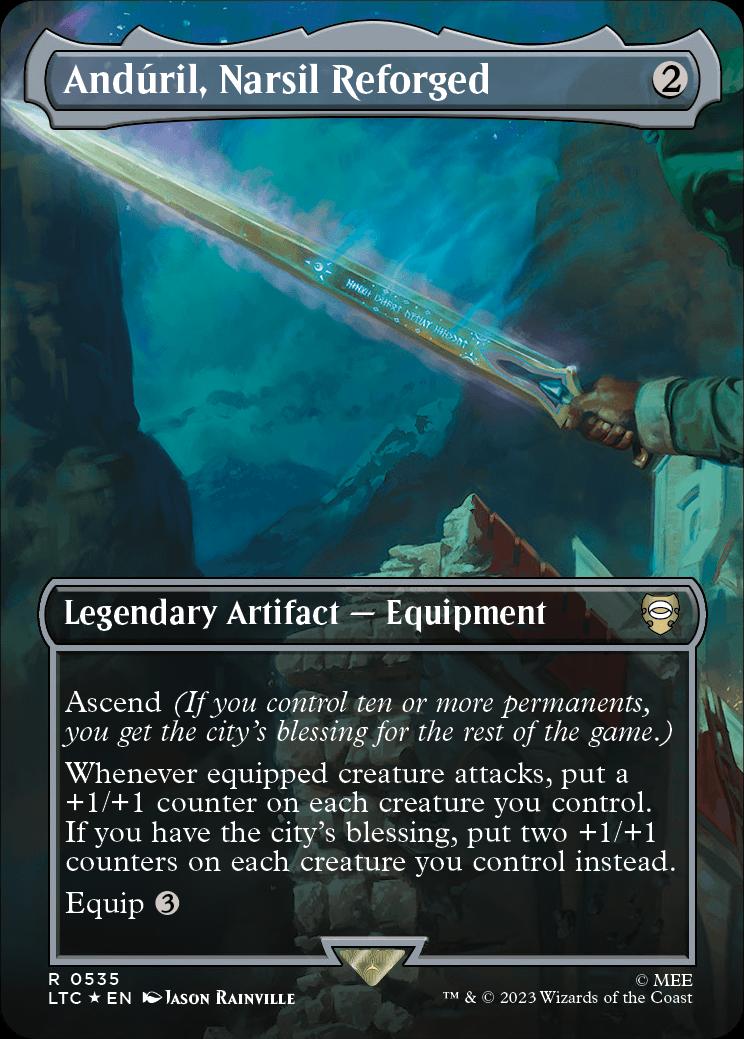 anduril mtg card Anduril, Flame of the West main image 1
