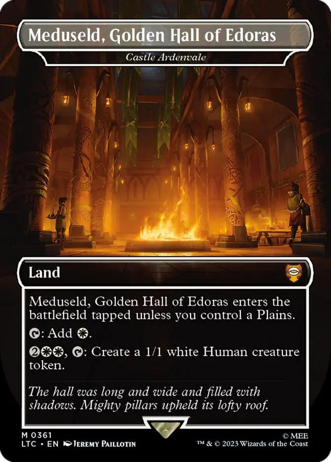 MTG Edoras， Capital of Rohan ボーダーレス英FOIL of Hammerheim Capital