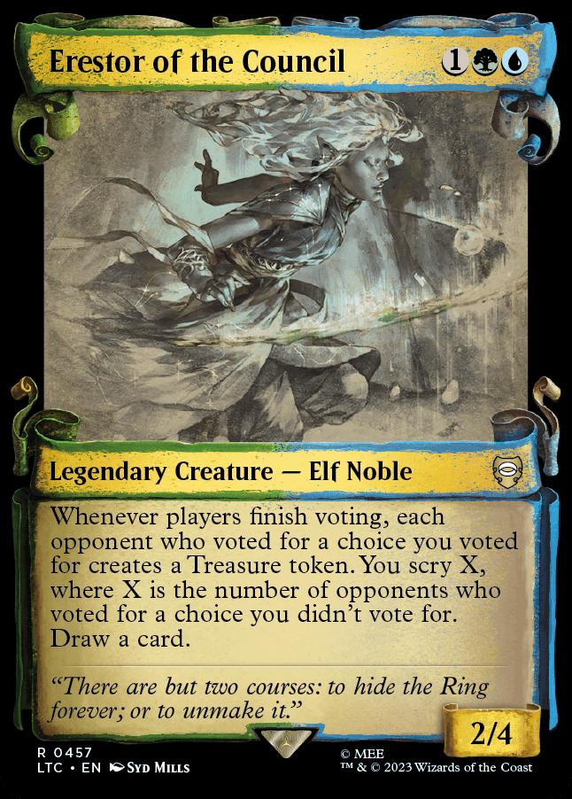 Erestor of the Council | The Lord of the Rings: Tales of Middle-earth Commander  Decks Variants Foil | Commander | Card Kingdom
