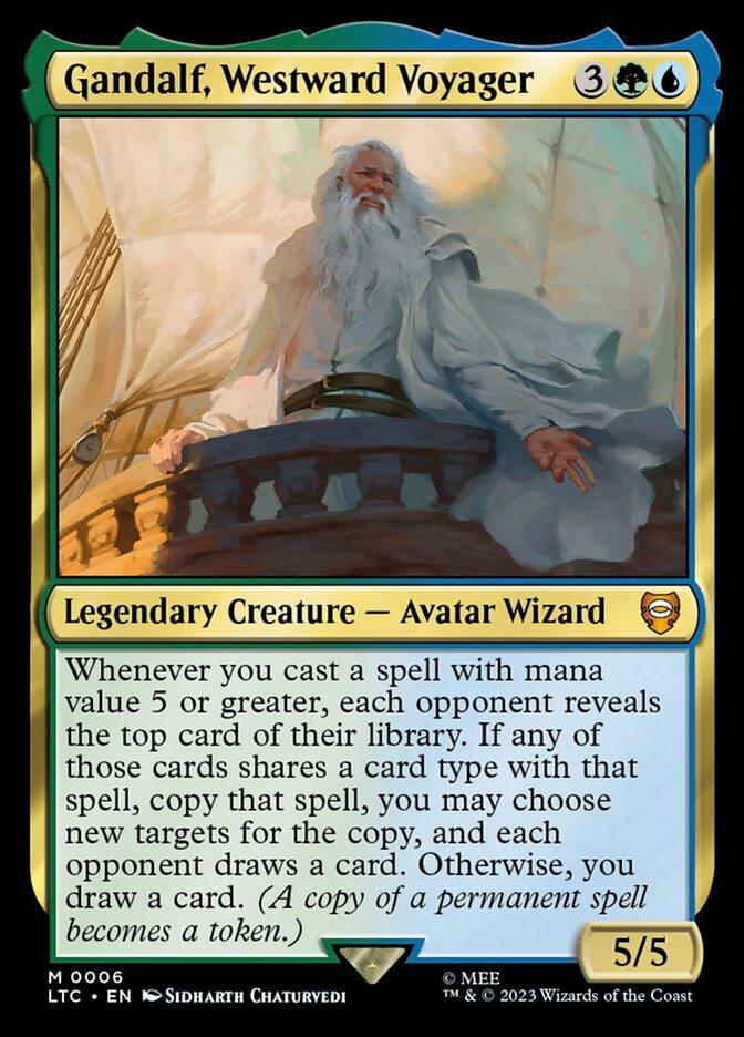 gandalf the white mtg commander deck LotR DOUBLE TRIGGERS Magic Custom If a legendary permanent or an artifact entering or leaving the battlefield causes a triggered ability of a permanent you control to trigger Gandalf the White - Power