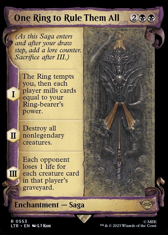 lotr mtg showcase cards The One Ring, The Lord of the Rings: Tales of Middle-Earth (LTR) Price Sacrifice after III.) I The Ring tempts you SHOWCASE FOIL - Gandalf Friend
