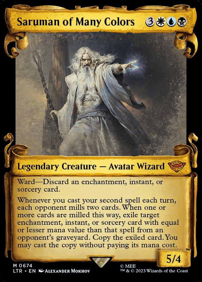 saruman mtg card Commander Deck EDH Deck Saruman, the White Hand 100 Magic Cards Custom Deck Lord of the Rings Orcs Amass (A copy of a permanent spell becomes a token.) The Lord of the Rings Saruman, the White Hand LotR