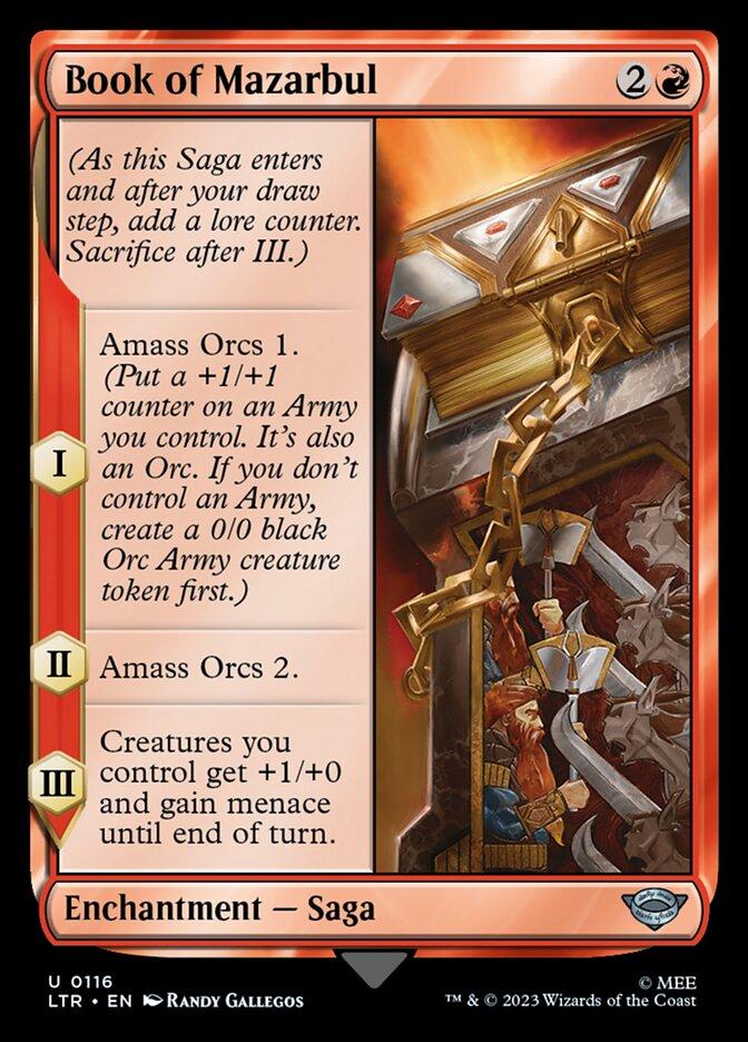 mtg card book Book of Mazarbul | The Lord of the Rings: Tales of Middle-earth Foil |  Modern