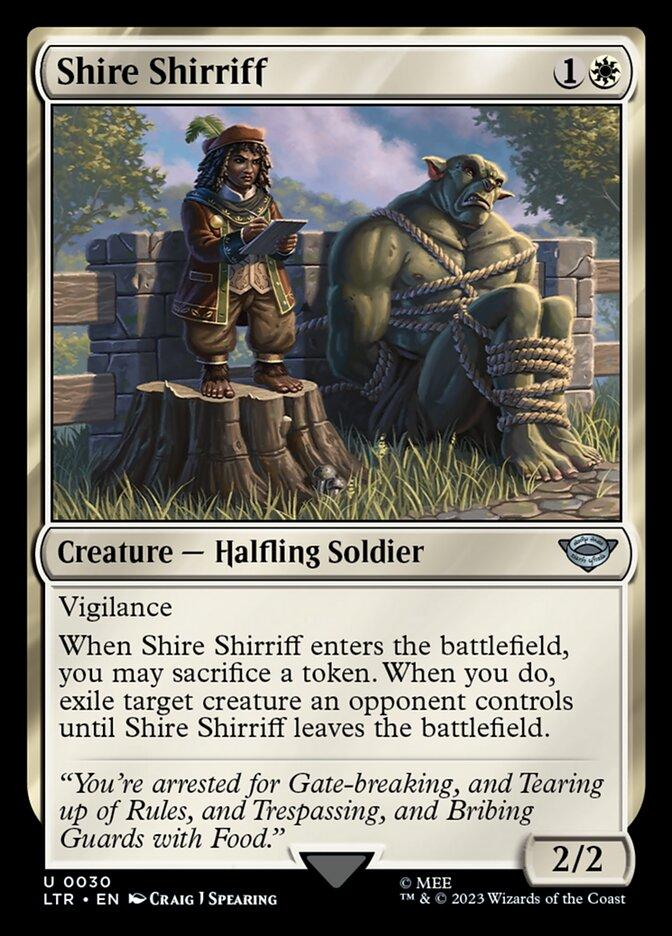 the shire mtg card Lord of Rings - Tales of Middle-earth - Sharkey, Tyrant of the - Review for EDH The Gathering The Shire The Hobbit