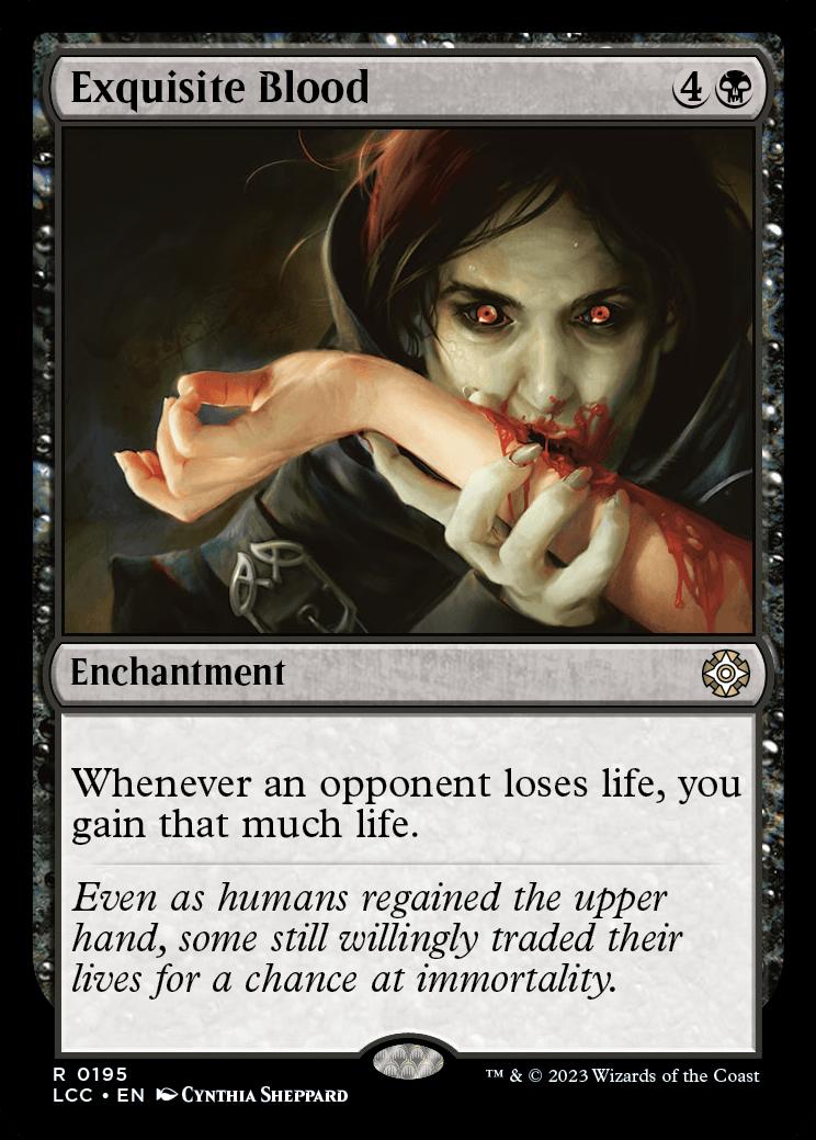 mtg commander decks lost caverns of ixalan Exquisite Blood [The Commander] Heavily Played border cards Magic The Gathering: The Lost