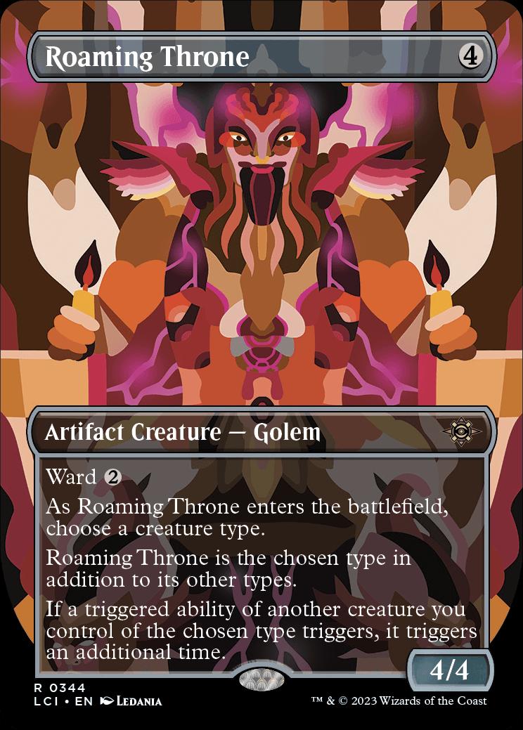 MTG うろつく玉座 Roaming Throne Foil Roaming Throne | The Lost Caverns of Ixalan Variants Foil