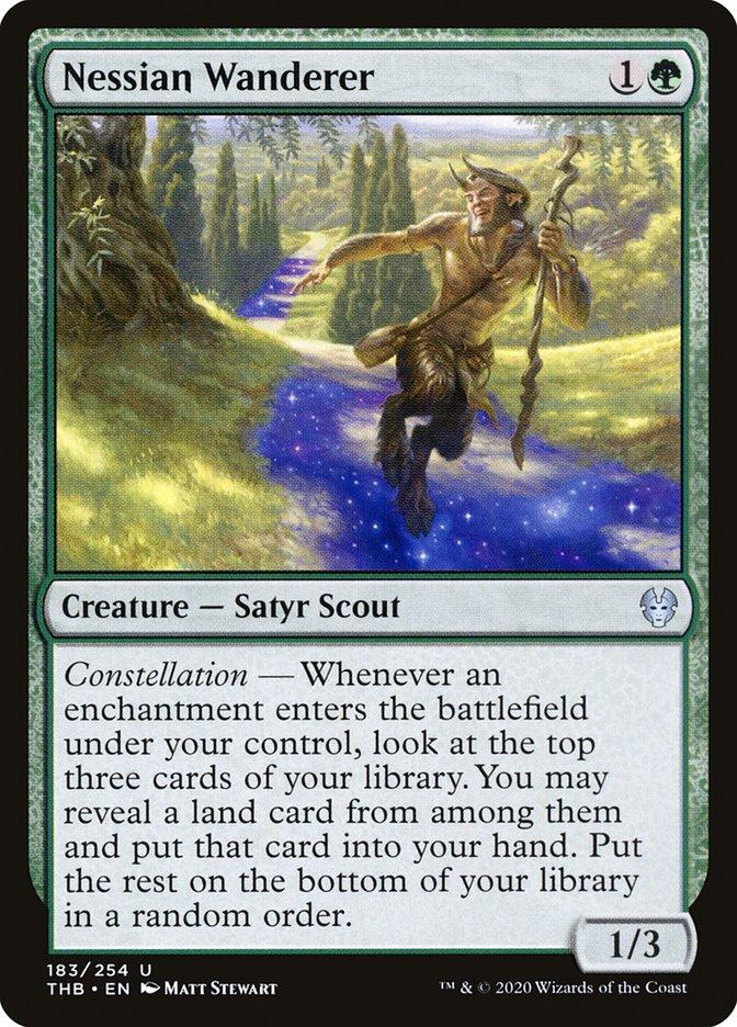 mtg cards with constellation Setessan Skirmisher - Theros Beyond Death - create two tokens that are copies of target noncreature permanent TappedOut
