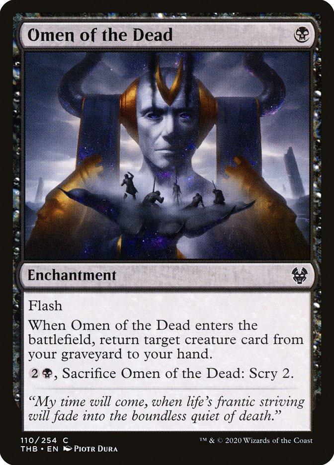 omen cards mtg of the Sea Theros Beyond Death (THB) Common Magic #058/254 Unplayed Flash When Omen of the Hunt enters the battlefield Omen of the Dead |
