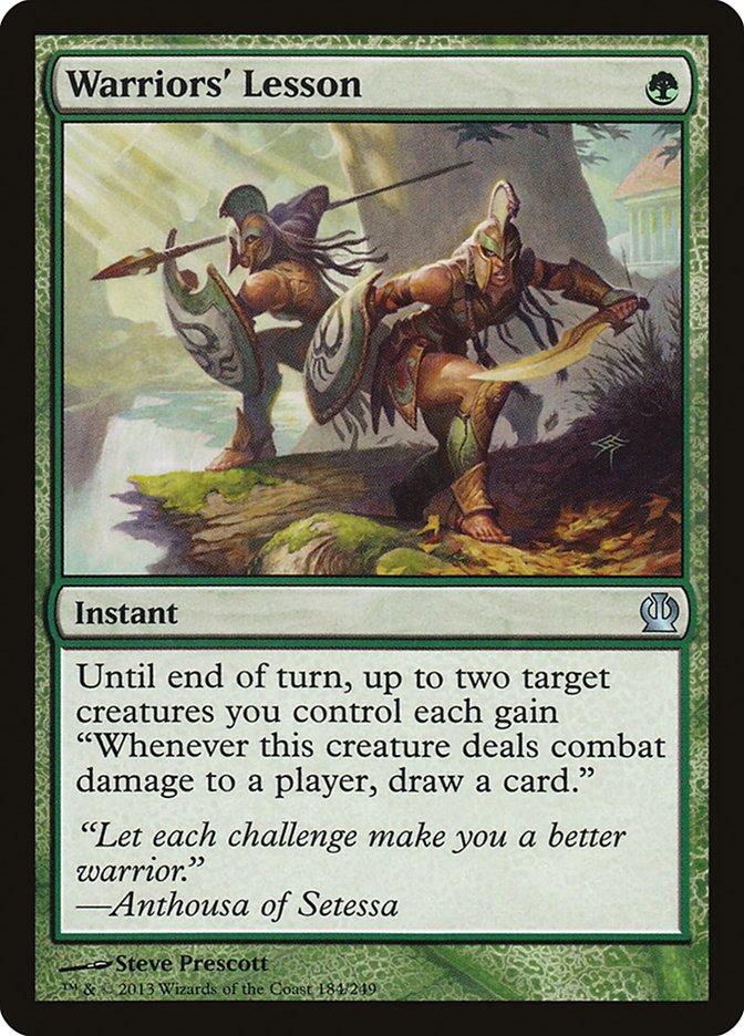 mtg lesson card Warriors' Lesson