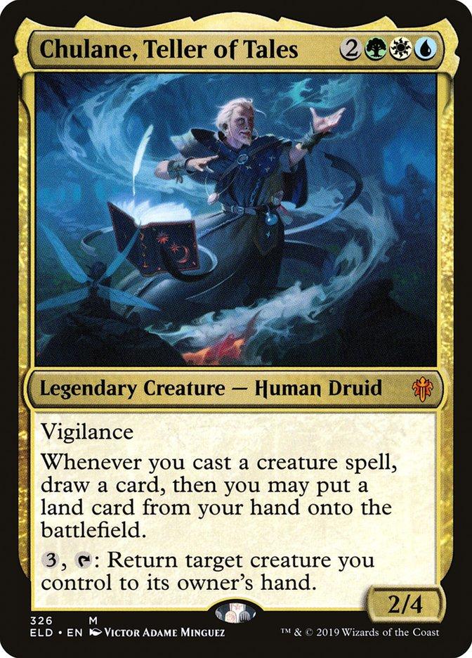 mtg whenever you cast a creature spell draw a card Chulane, Teller of Tales | Throne of Eldraine | Modern