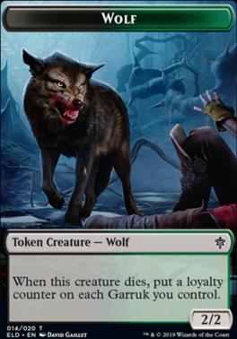 Wolf Token Throne Of Eldraine Standard Card Kingdom