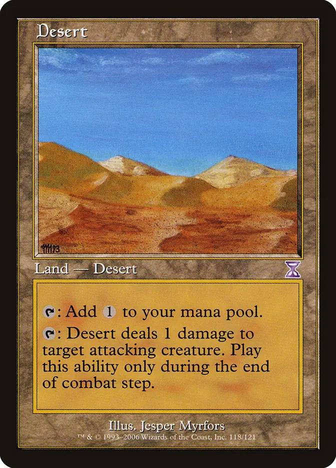 mtg desert cards Magic: The Gathering Outlaws of Thunder Junction Commander Deck Add 1 to your mana pool All 37 Deserts in Magic