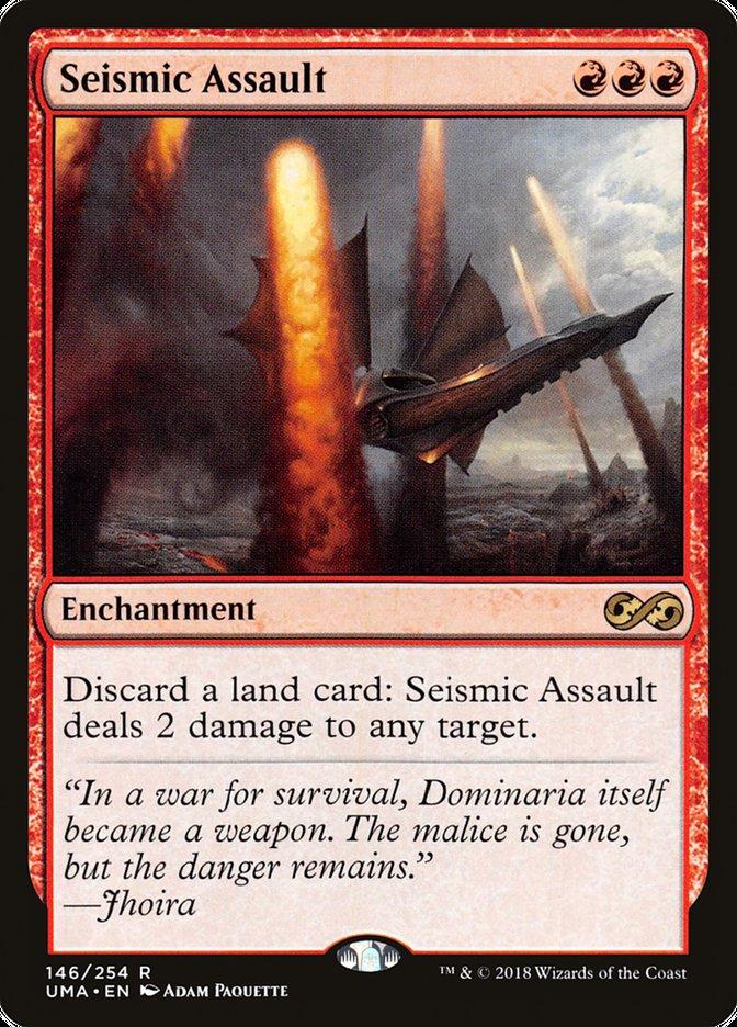 mtg spider man promo cards Sickening Dreams [Torment] Seismic Assault deals 2 damage to target creature or player. typical landfall shell but also