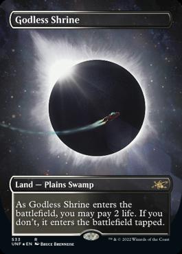 神無き祭殿 Godless Shrine Unfinity foil mtg b Godless Shrine | Unfinity Variants Foil | Card Kingdom