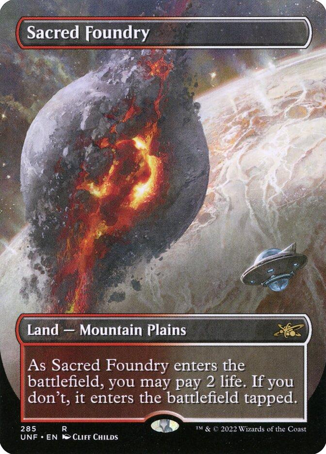 Sacred Foundry | Unfinity Variants Foil | Card Kingdom