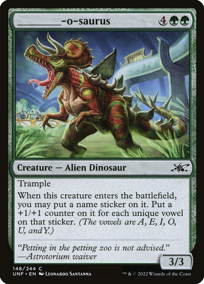 dinosaur support cards mtg Commander Deck - Custom Built - Elite - - EDH ______-o-saurus | Unfinity | Card